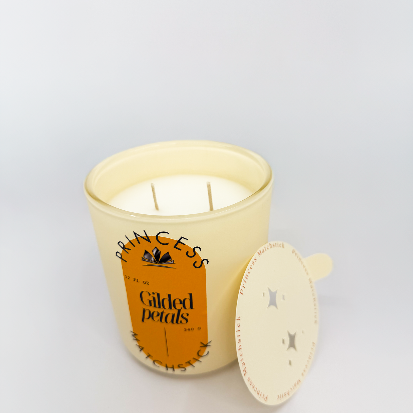 Gilded Petals — Glass Container Candle