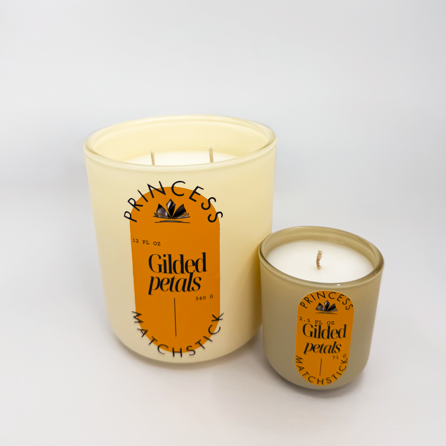 Gilded Petals — Glass Container Candle