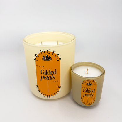Gilded Petals — Glass Container Candle