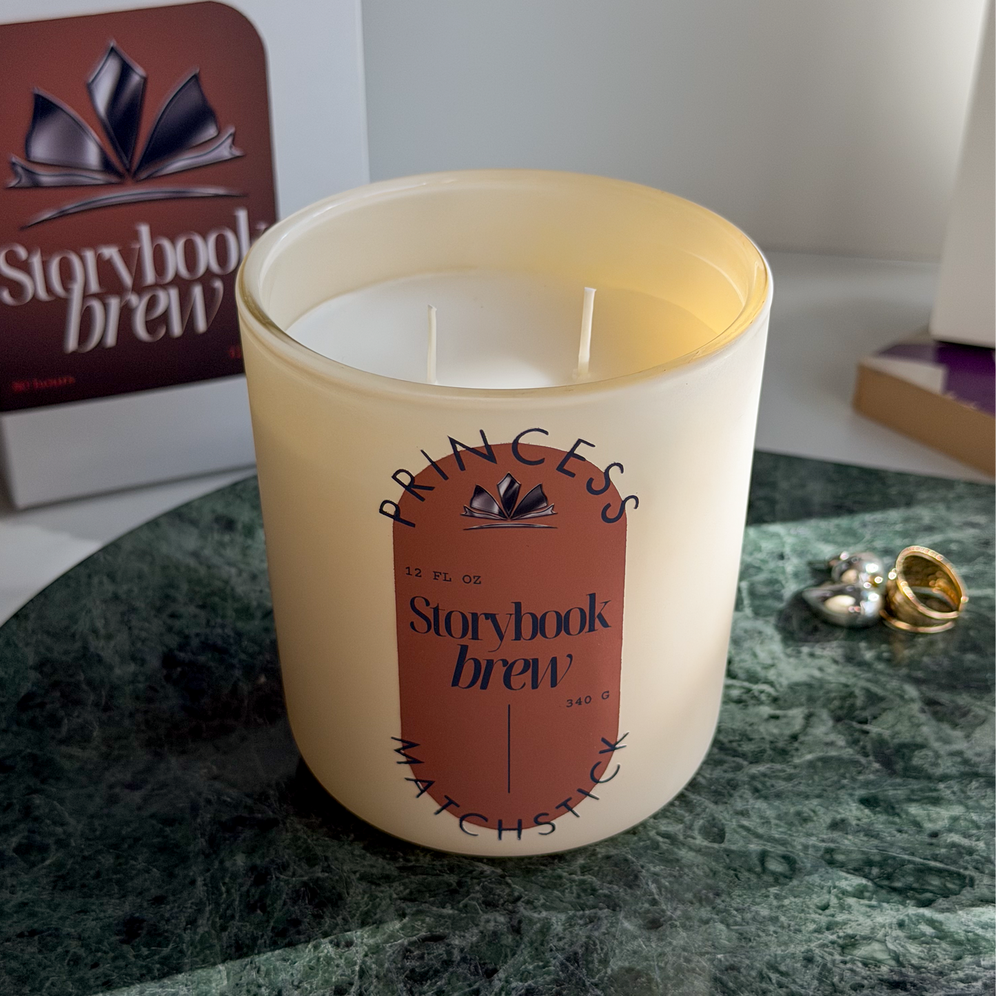 Storybook Brew- Glass Container Candle